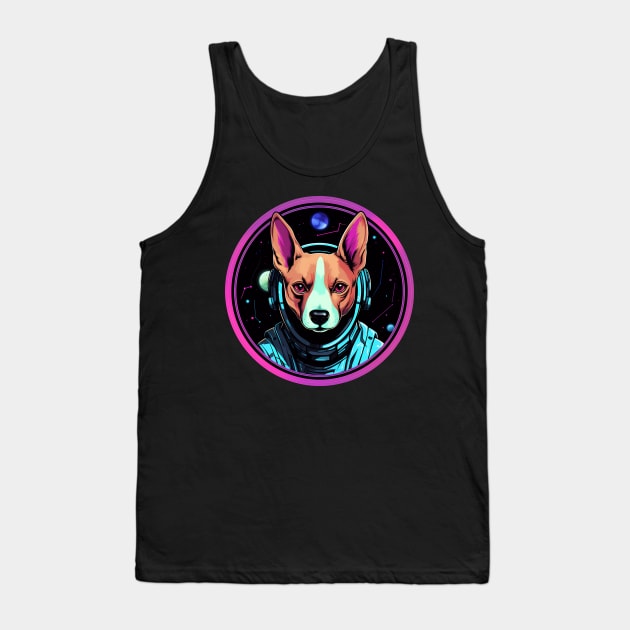 Basenji Cosmic Space Dogs Galaxy Astronaut Tank Top by Sports Stars ⭐⭐⭐⭐⭐